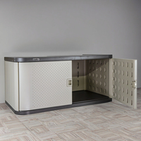 Gabinete de almacenamiento pequeño para exteriores, cerradura electrónica, diseño de Instalación rápida, estructura ensamblada impermeable, lista para uso en exteriores