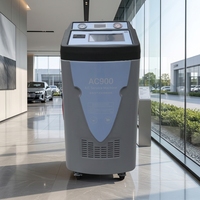 Máquina de Carga de Refrigerante Vertical para Aire Acondicionado Automotriz con Manómetro y Ruedas Giratorias