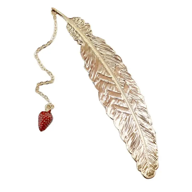 गर्म बेच उच्च गुणवत्ता शास्त्रीय शैली प्राचीन शैली कला रचनात्मक छोटे उपहार पीतल पंख बुकमार्क