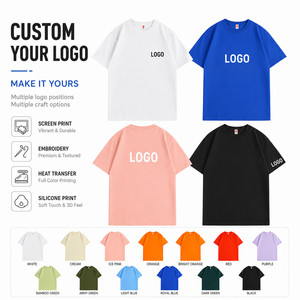 เสื้อยืดโลโก้สั่งทำ ผู้ชาย ผู้หญิง พรีเมียม ผ้าฝ้าย 100% 200 กรัม หนานุ่ม ทรงโอเวอร์ไซส์ ไหล่ตก สตรีทแวร์ รับผลิตแบรนด์ส่วนตัว OEM - Product Image 2