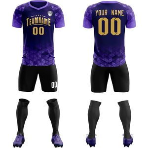 Camiseta de Fútbol Personalizada Unisex con Cuello en V, Sublimada, Absorbente de Humedad, Uniforme de Entrenamiento con Nombre, Número y Logotipo del Equipo - Product Image 1