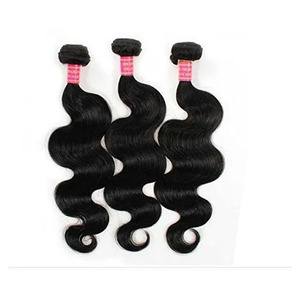 Extensions de cheveux humains naturels indiens vierges, alignés aux cuticules, de type Temple, bruts non traités, ondulés, double trame, Deep Wave, en gros - Product Image 4