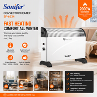 Sonifer SF-6534 Chauffage d'appoint électrique instantané portable à brancher pour la maison, radiateur convector pour l'hiver 750W/1250W/2000W