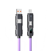 Câble de charge rapide 4-en-1 Powerline II PD 60W USB C multi-prises pour iPhone, Sony Xperia, smartphones Android et ordinateurs