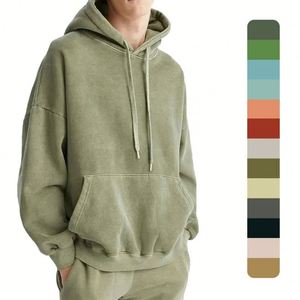 Custom Logo High Quality Winter Streetwear Cotton Hoodie Clothing for <b>Thick</b> <b>Fleece</b> Sport Pullover Regular Fit Vintage Men - Product Image 1