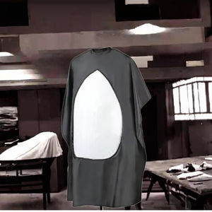 Cómoda Capa Impermeable BAO FENG para Salón de Belleza, Capa de Barbero para Adultos en Color Negro con Diseños - Product Image 3