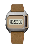 Jam Tangan Digital LCD Solar Retro 2026 Tenaga Surya Casing Persegi Alarm Jam Tangan Pria OEM Kustom