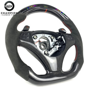 BMW E90 E91 E92 E93 için LED ekran karbon Fiber direksiyon E81 E82E87 E88 M3 M4 otomotiv parçaları 2009 2010 2011 2012 - Product Image 3