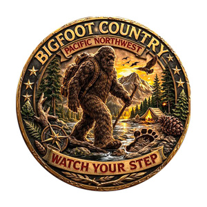 <span class=keywords><strong>Moneta</strong></span> Commemorativa Stock Bigfoot sulla Route 66 "Wander the Wild" - Artigianato in Metallo a Tema Autostrada Leggendaria Americana - Regalo Decorativo - Product Image 5