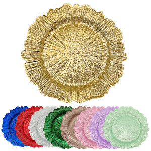 Plato de Presentación Ecológico Biodegradable de PP con Diseño de Hoja de Loto, Desechable, para Bodas y Fiestas, Color Oro Rosa, <span class=keywords><strong>Vajilla</strong></span> de Plástico, Precio de Fábrica Nicro - Product Image 2