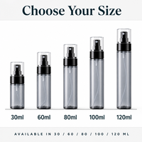 Flacon pulvérisateur à fine brume 30ml 60ml 80ml 100ml 120ml, flacon pompe rechargeable de voyage pour parfum, désinfectant, tonique, cosmétiques