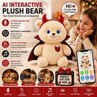 Ours en peluche interactif IA avec reconnaissance vocale et réponse intelligente, jouet éducatif, cadeaux d'Halloween, fournisseur