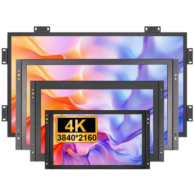 11.6 15.6 23.8 27 32 Inch 4K UHD 3840*2160 Industrial Open Frame PCAP Touch Screen Monitor LCD Display with HD/DP/Type-C Ports
