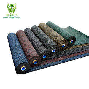 100 cm x 100 cm Perfect Gym <span class=keywords><strong>pavimenti</strong></span> in gomma piastrelle in gomma granuli di gomma tappetino di forma quadrata - Product Image 4