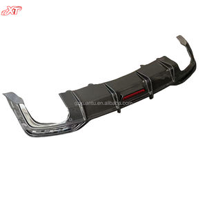 Difusor de parachoques trasero de fibra de carbono con luz LED para Audi <span class=keywords><strong>A5</strong></span> S5 B10, alerón deportivo, kit de carrocería 2020 + - Product Image 2