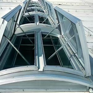 Tragaluz cuadrado de acero inoxidable de estilo industrial moderno y duradero para ventilación de escape de humo de construcción hoja extraíble - Product Image 3