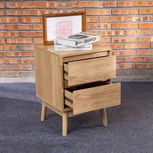 Mesita de Noche Moderna de Lujo con Cajón, Juego de <span class=keywords><strong>2</strong></span> Mesitas de Noche Europeas con Organizador para Hombre, en Madera Naranja - Product Image 5