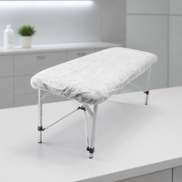 Draps de lit jetables non tissés, imperméables et respirants, avec coins élastiques, pour spa et salon