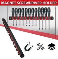 Support magnétique en alliage d'aluminium de haute qualité 410 mm pour tournevis, outil de quincaillerie de qualité DIY pour présentoir d'atelier