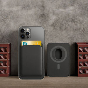 Tas Aksesori tempat kartu MagSafe Magnet kuat Super mewah tas magnetik kulit bisnis untuk hadiah promosi bisnis - Product Image 2