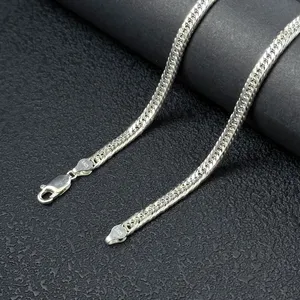 Cadena de Plata de Ley 925 para Hombre, Venta al por Mayor de Fábrica, Cadena Cubana de 5/7mm, Chapada en Oro de 18k, Joyería Fina para Regalo de Fiesta - Product Image 4