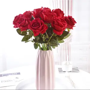 कृत्रिम 1 गुच्छा फ्रेंच गुलाब पुष्प गुलदस्ता नकली फूल व्यवस्था टेबल डेज़ी शादी के फूल सजावट पार्टी गौण फूल