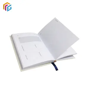 Großhandel kostenlose Probe benutzer definierte Druck Hardcover Tagebuch Journal Wochen planer Notebook Herstellung
