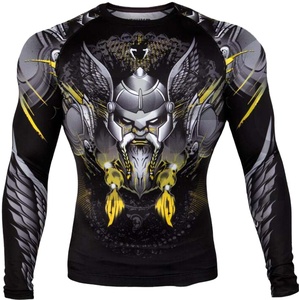 Protector de sarpullido mma de compresión, manga larga, estampado por sublimación, diseño OEM - Product Image 1