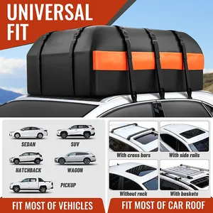 Waterproof OEM Customized 21 Cubic Feet PVC Universal Top Cargo Carrier Storage Box Car Roof Bag