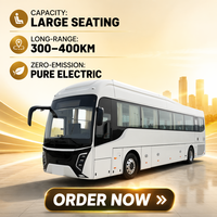 Autobus électrique de 12 m à grande autonomie, 28+1 places, pour le transport urbain durable en Afrique, solution LHD