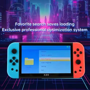 Reproductor de juegos portátil <span class=keywords><strong>Retro</strong></span> X80 incorporado 20000 + juegos clásicos pantalla TFT de 7 pulgadas consola de videojuegos portátil Salida de TV HD regalo para niños - Product Image 3
