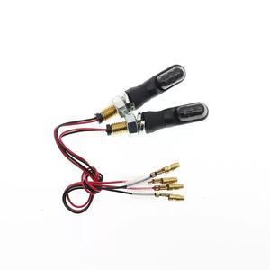 Clignotant LED universel modifié pour moto E Mark, 10 lentilles, 12V DC, ambre fumé, style rétro - Product Image 1