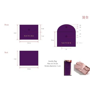 Custom Button <b>Envelope</b> Jewelry <b>Gift</b> Bags Packaging Velvet Pouch Jewelry Bag with logo Custom - Product Image 6