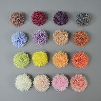 Crisantemo Artificial Grande para Regalo del Día de la Madre, Decoración de Centro de Mesa para Bodas y Fiestas, Bola de Flores de Pompones