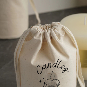 Sac cadeau en mousseline réutilisable et écologique avec cordon de serrage, logo personnalisé imprimé, coton recyclable, couleur et taille personnalisées, 4 pouces - Product Image 4