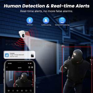 Cámara de Seguridad Inalámbrica Yoosee Inteligente, con Energía Solar, 4G, Alta Definición, Sonido y Luz, Alarma, Visión Nocturna a Todo Color, para Exteriores - Product Image 3