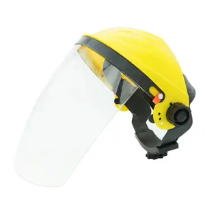 DAIERTA Factory Industrial Safety Pc Material Adjustable Heat Resistance Helmet Safety Industrial Face Shield
