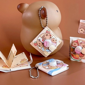 Adorable mini-carnet d'été Capybara avec autocollants décoratifs et pages lisses pour étudiants et décoration de sac à dos - Product Image 5
