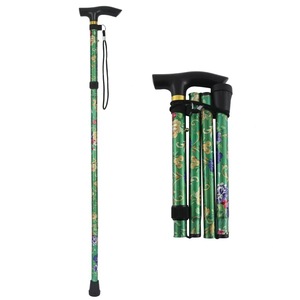 <b>Collapsible</b> Telescopic Ergonomic <b>Walking</b> <b>Stick</b> With Light Adjustable Height <b>Walking</b> Cane for Outdoor - Product Image 3