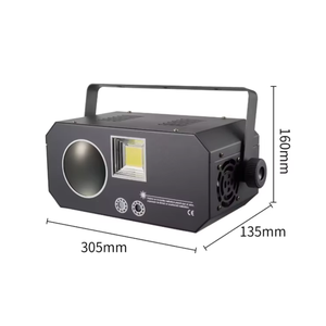 Projecteur laser <span class=keywords><strong>LED</strong></span> UNOXINE 80W RGBW 3-en-1 haute luminosité avec effets floraux pour discothèque, DJ, karaoké, fête, doté de 8 gobos et de 7 couleurs pour la scène - Product Image 4