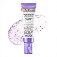 Crème en capsules de caviar OEM ODM, éclaircissante, hydratante, rajeunissante, anti-âge, gel de soin du visage PDRN pour le soin de jour et de nuit