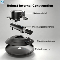 Ventouse de fixation pour caméra haute performance de 6 pouces avec pompe manuelle, forte aspiration, capacité de 70-90 kg pour voiture, tout-terrain, yacht, véhicule