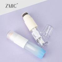 Emballage vide pour fond de teint liquide avec pinceau ou houppette, tube de maquillage en plastique dégradé pour correcteur liquide, tube 2-en-1 pour blush et contour