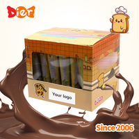 Bonbons en gros personnalisés sous marque privée, bonbons liquides saveur chocolat et biscuits de Dubaï, style dentifrice, bonbons jouets pour enfants, OEM