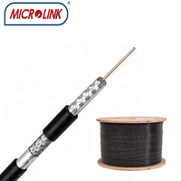 Câble coaxial blindé double/triple/quadruple MICROLINK rg6 pour antenne de télévision numérique