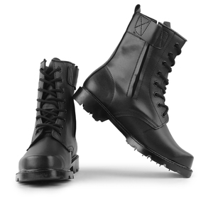 फैक्टरी मंजूरी बिक्री पुरुषों के काले सामरिक जूते फैशन क्लासिक उच्च-शीर्ष जूते जिपर आउटडोर हाइकिंग कम कीमत पदोन्नति जूते - Product Image 4