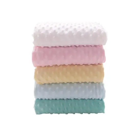 50X160ซม.Super Soft Minky Dot Handwork เย็บผ้าห่มของเล่น Plush นุ่มคุณภาพสูง Sleeping ขนแกะผ้าห่มของเล่น