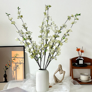 Timo Fleurs artificielles style nordique, branches de saule blanc 84639699, décoration pour la maison, salon, meuble TV - Product Image 2