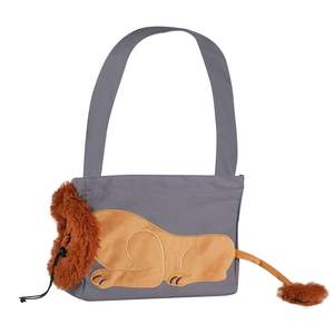 Şık pamuk Oxford Pet Tote çanta yaratıcı hayvan kıyafet düğmesi kapatma kedi yavru omuz/Crossbody sırt çantası taşıyıcılar - Product Image 5