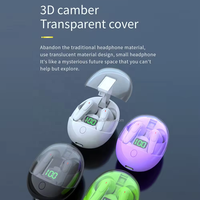 Nouvelle conception d'écouteurs intra-auriculaires transparents avec basses profondes, casque TWS Pro One Split sans fil, écouteurs intra-auriculaires, casque de jeu